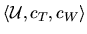 $\npla{{\cal U},c_T,c_W}$